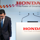 Honda Motor Co. President Takahiro Hachigo bows as he arrives for a press conference on February 19, 2019 in Tokyo, Japan. Honda announced on Tuesday the company plans to close its factory in Swindon, U.K. in 2021 putting 3,500 jobs at risk.